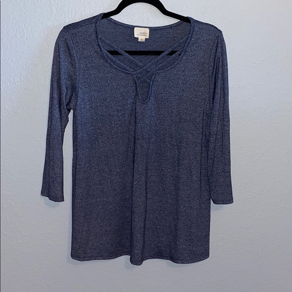 Caution To The Wind Tops - Criss Cross Blouse